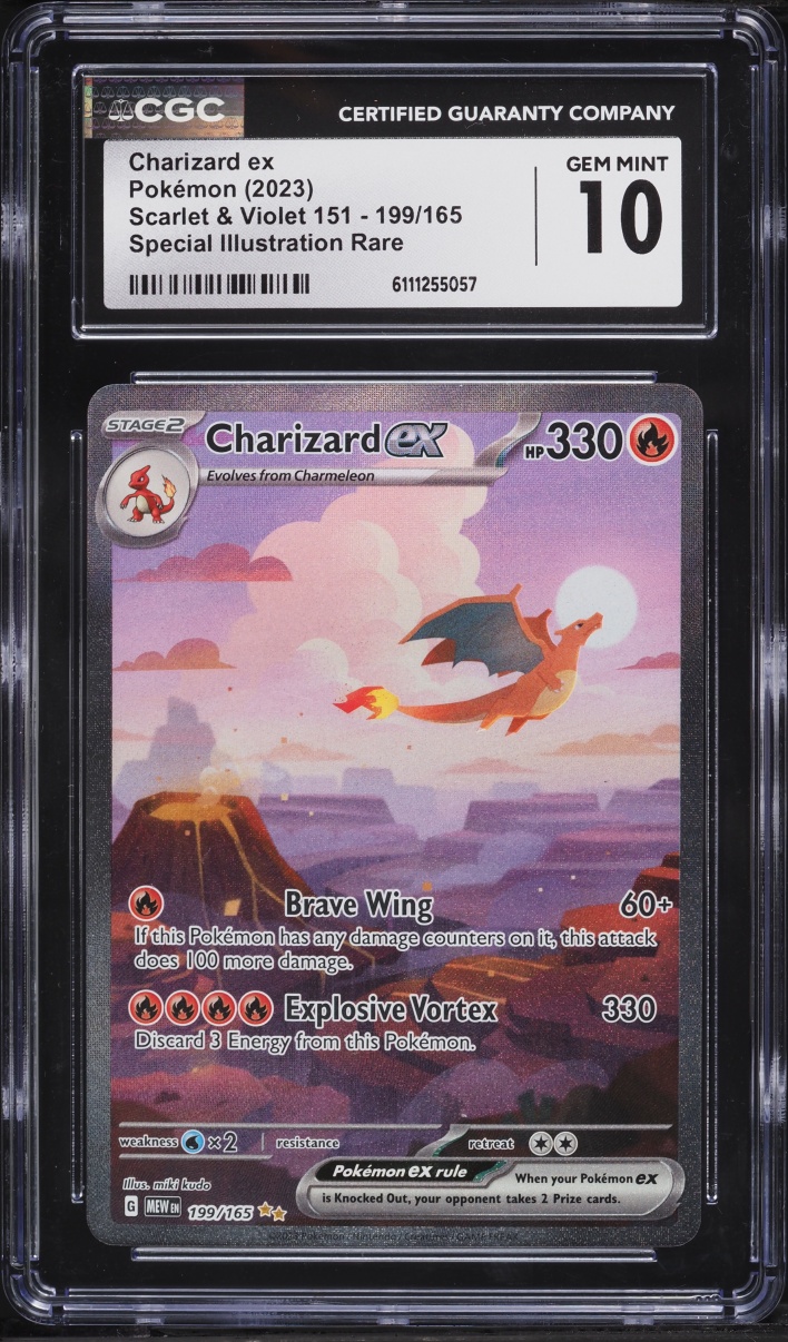 2023 Pokemon Scarlet & Violet 151 SIR Charizard ex #199 CGC 10 GEM MINT