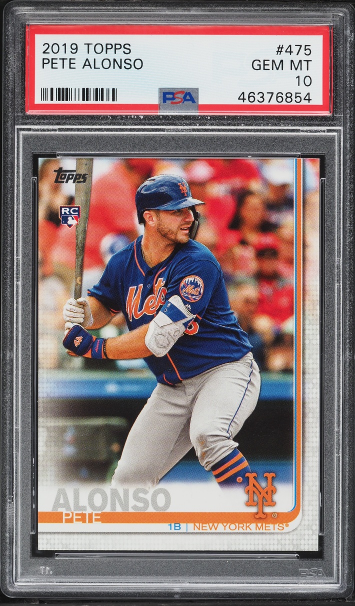 2019 Topps Pete Alonso ROOKIE #475 PSA 10 GEM MINT