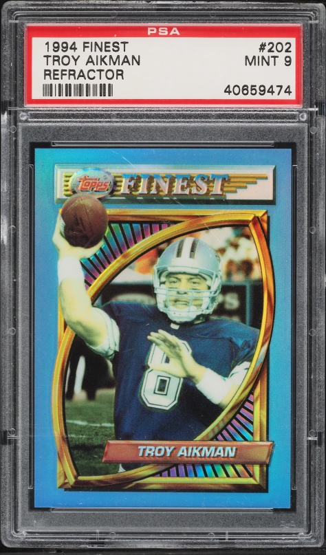 1989 Score Football Troy Aikman ROOKIE #270 BGS 8.5 NM-MT+ on