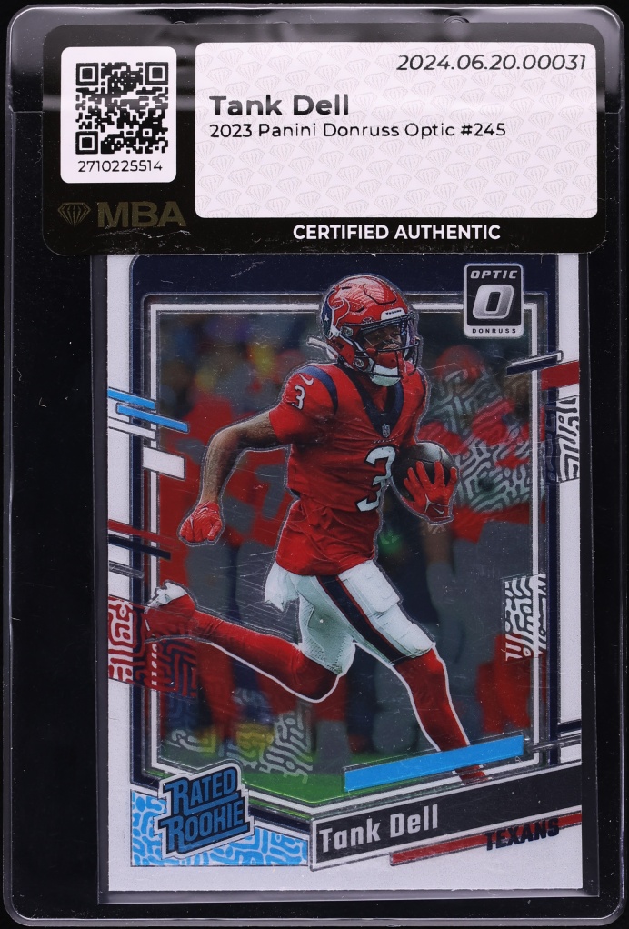 2023 Donruss Optic Tank Dell ROOKIE #245 MBA AUTH