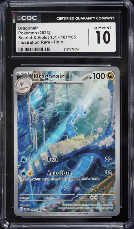 2023 Pokemon Scarlet & Violet 151 IR Dragonair #181 CGC 10 GEM MINT