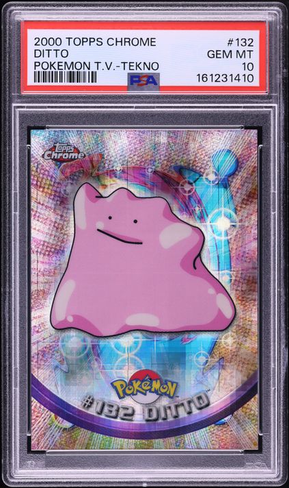 2000 Topps Chrome Pokemon Series 2 Tekno Ditto #132 PSA 10 GEM MINT