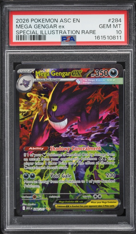 2025 Pokemon Japanese Mega Dream Ex SAR Mega Gengar ex #240 CGC 10