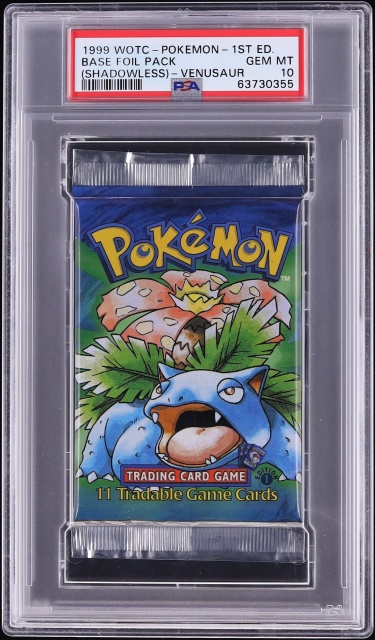 1996 Pokemon Japanese Base Set Foil Pack 291 YEN PSA 9 MINT on