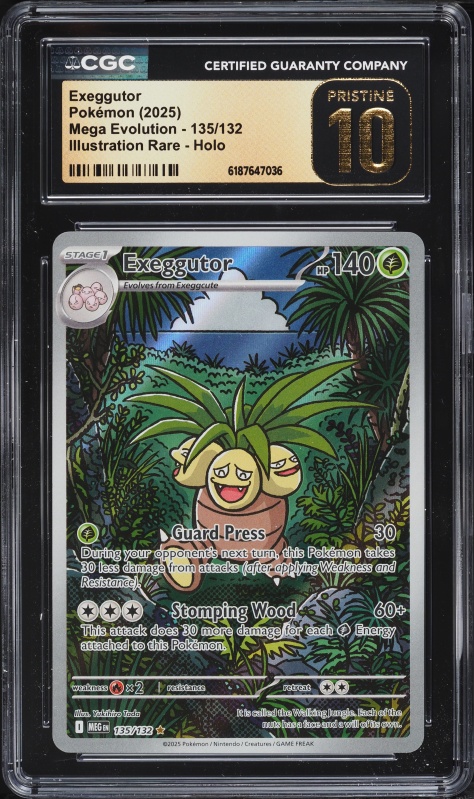 2025 Pokemon Mega Evolution IR Exeggutor #135 CGC 10 PRISTINE