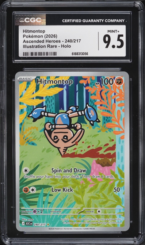 2026 Pokemon Mega Evolution Ascended Heroes IR Hitmontop #240 CGC 9.5 MINT+