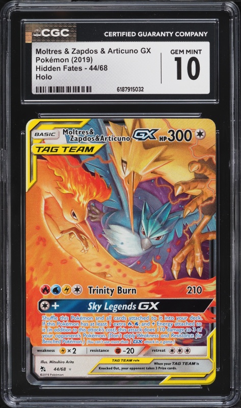 2019 Pokemon Japanese SM Tag Team GX Moltres & Zapdos & Articuno