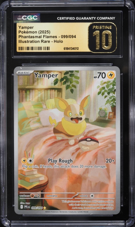 2025 Pokemon Mega Evolution Phantasmal Flames IR Yamper #99 CGC 10 PRISTINE