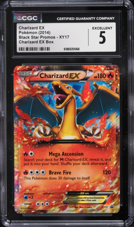 2014 Pokemon XY Promo Holo Charizard EX #XY17 CGC 5 EX