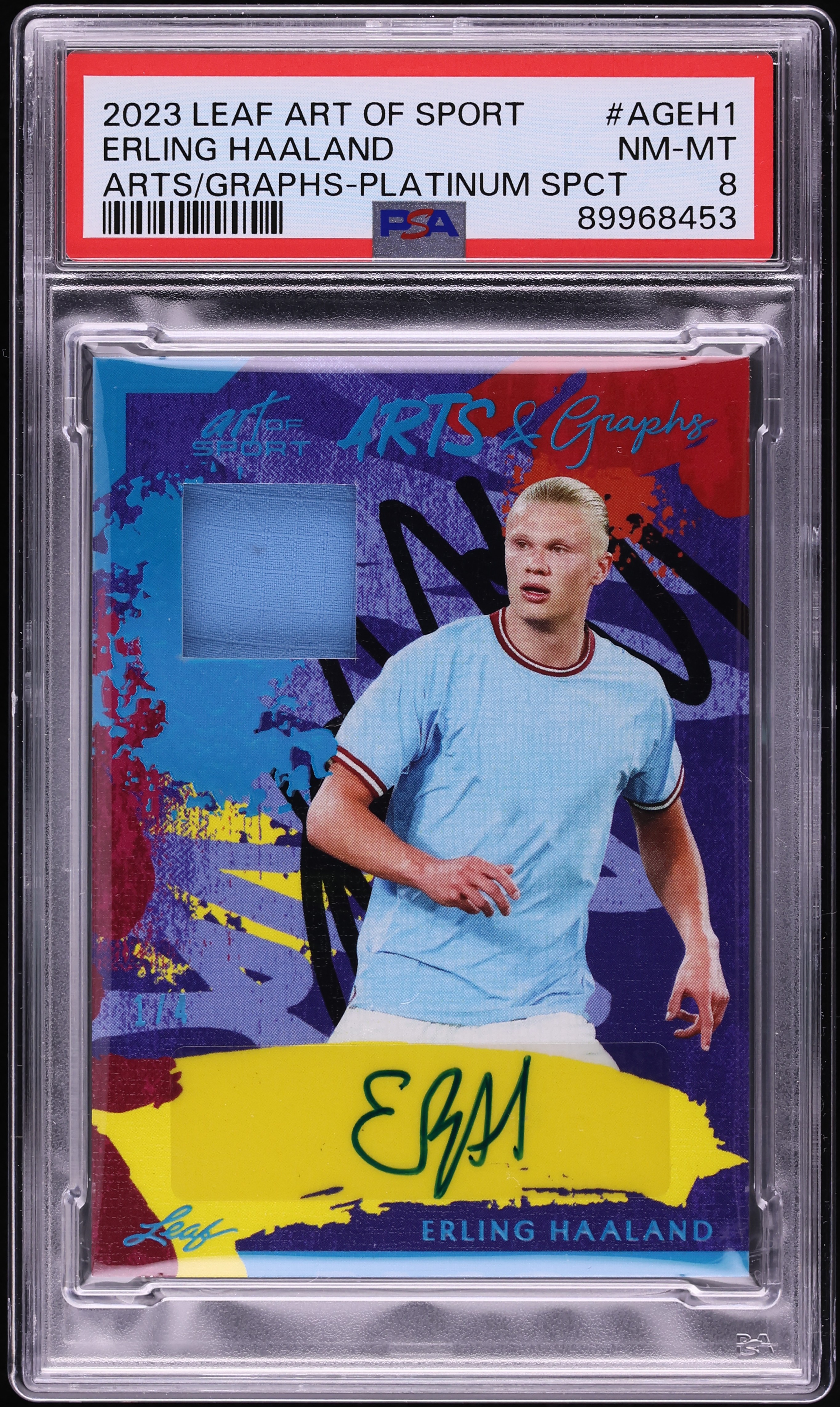 2023 Leaf Art Of Sport Arts & Graphs Platinum Spectrum Erling