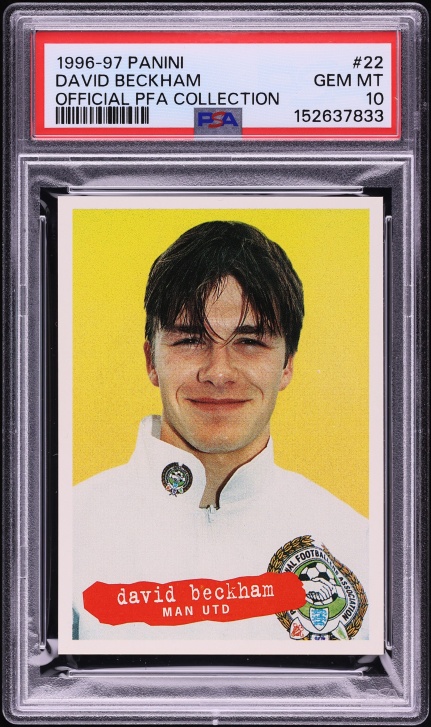 2020 Panini Prizm Premier League Red Ice David Beckham AUTO #CL