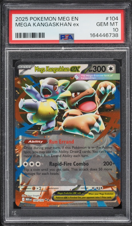 mega kangaskhan pokemon card ex Japanese M1S Mega Symphonia #080 Super Rare PSA 10 TBC Games This attack does 50 more damage for each heads. Mega Kangaskhan ex - Pokmon