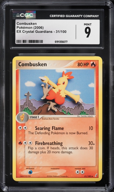 2006 Pokemon EX Crystal Guardians Combusken #31 CGC 9 MINT