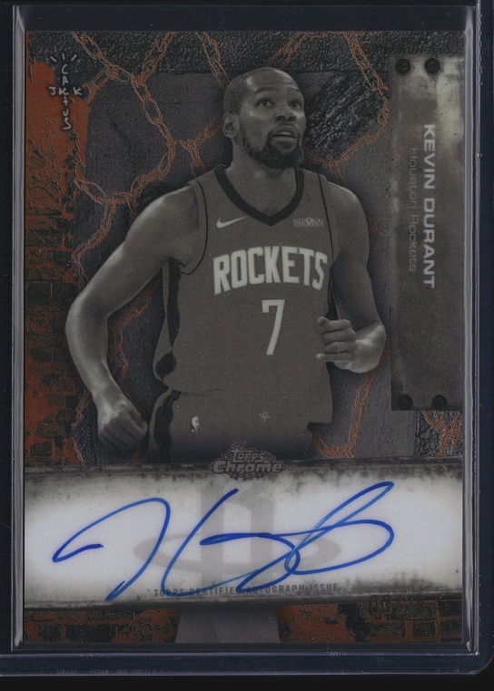 2007 Topps Chrome White Refractor Kevin Durant ROOKIE /99 #131 PSA