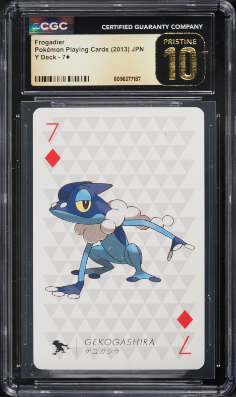 2013 Pokemon Japanese Playing Cards Y Deck Frogadier #7 CGC 10 PRISTINE