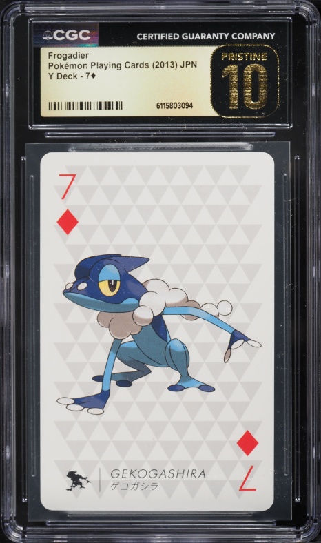 2013 Pokemon Japanese Playing Cards Y Deck Frogadier #7 CGC 10 PRISTINE