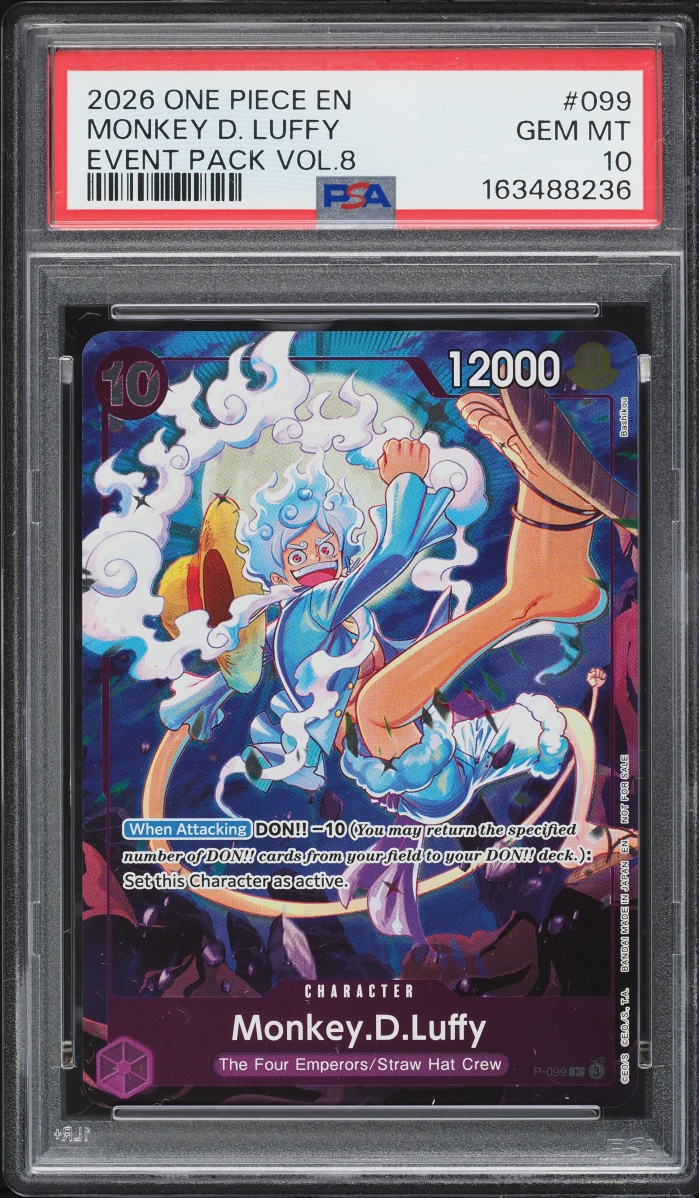 2026 One Piece Promo Event Pack Volume 8 Monkey D. Luffy #P-099 PSA 10 GEM MINT