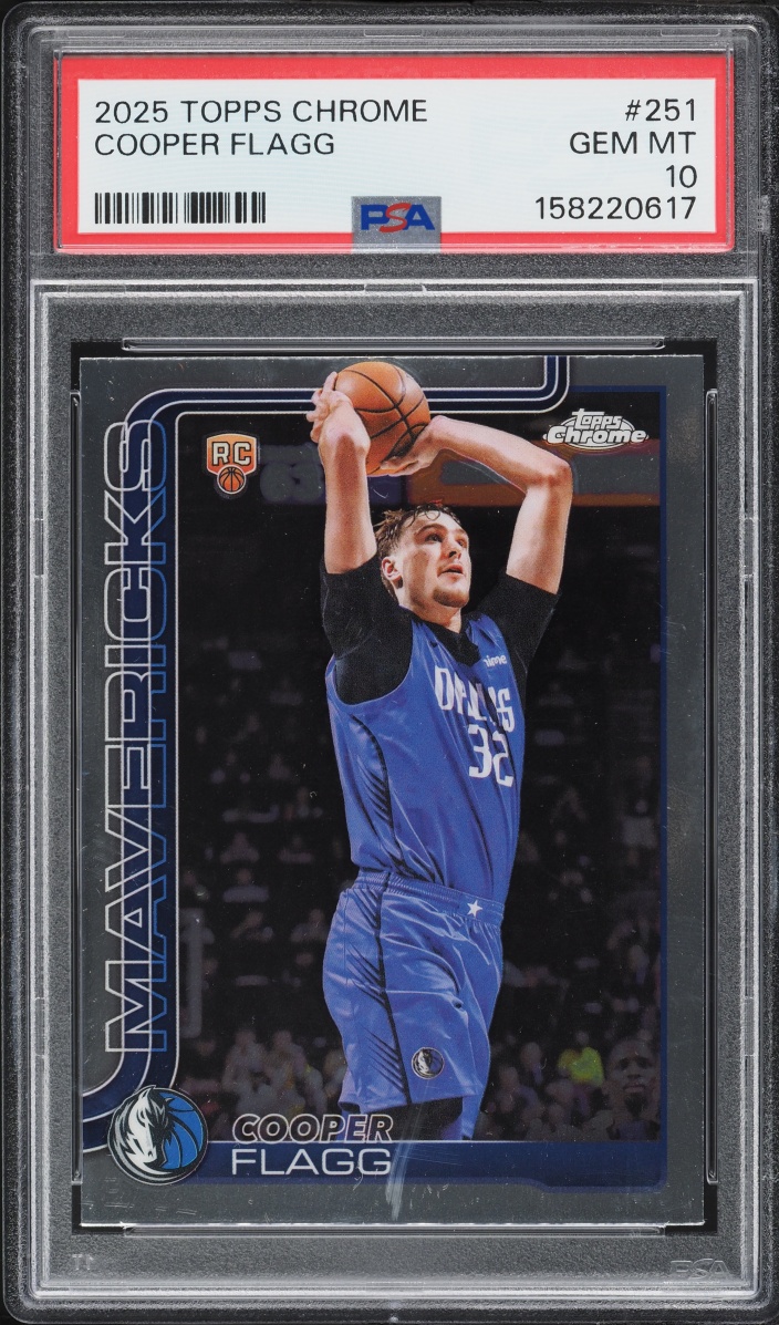 2025 Topps Chrome Cooper Flagg ROOKIE #251 PSA 10 GEM MINT