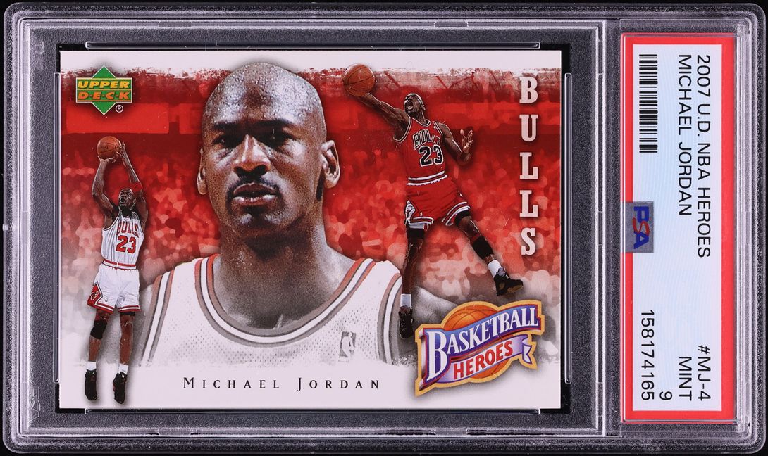 2007 Upper Deck NBA Heroes Michael Jordan #MJ-4 PSA 9 MINT