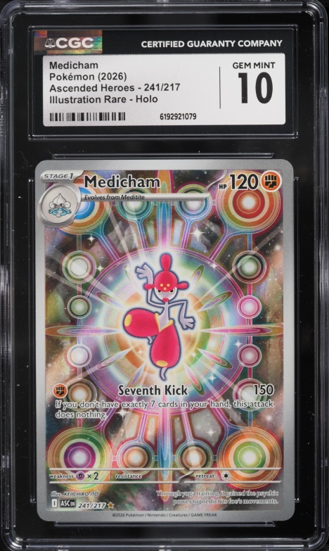 2026 Pokemon Mega Evolution Ascended Heroes IR Medicham #241 CGC 10 GEM MINT
