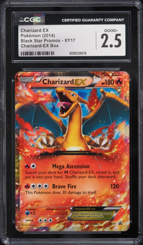 2014 Pokemon XY Promo Holo Charizard EX #XY17 CGC 2.5 GD+