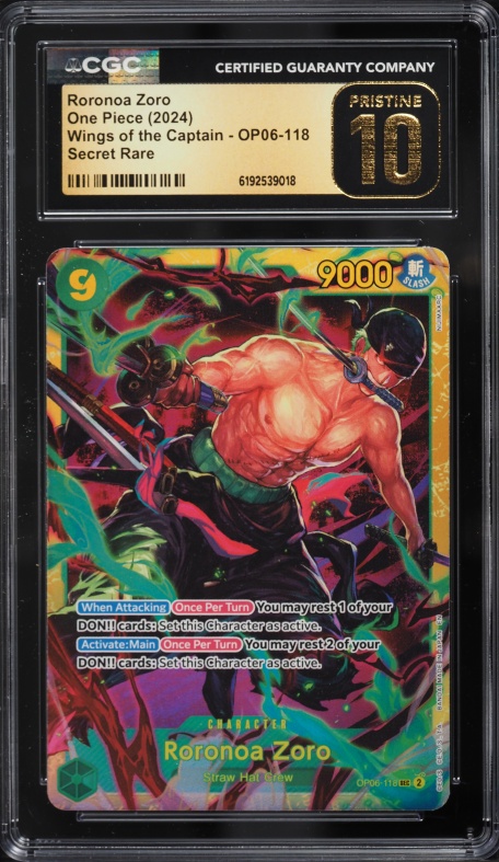 2024 One Piece Promo Premium Collection Alt Art Uta #P-031 CGC 10