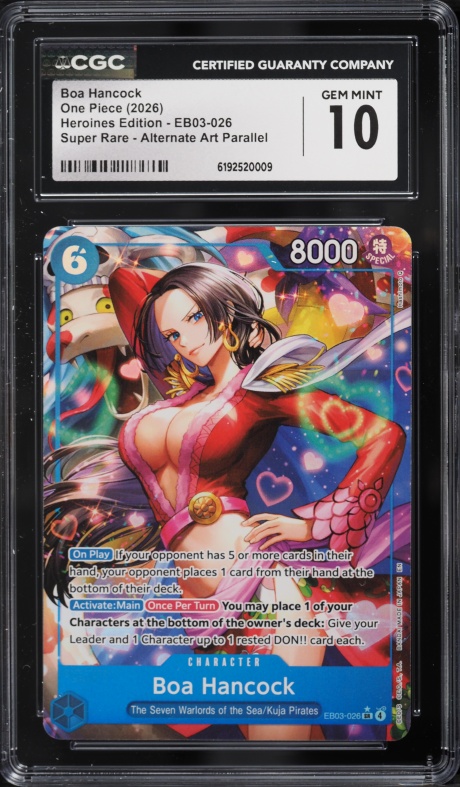 2026 One Piece The Azure Sea's Seven SR Boa Hancock #OP14-112 CGC
