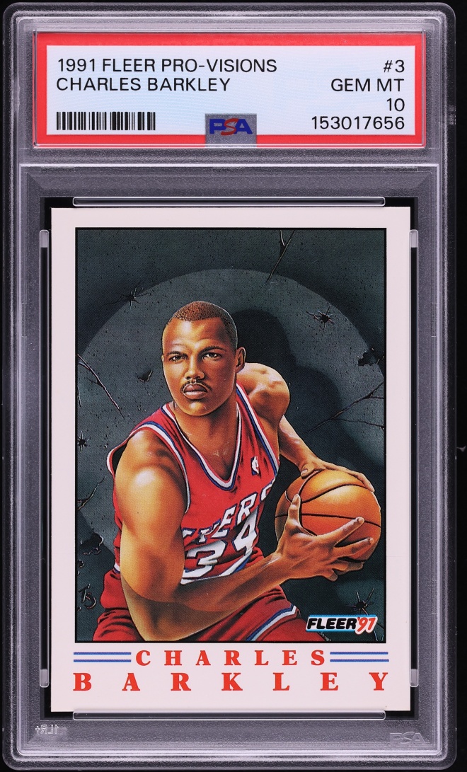 1991 Fleer Pro-Visions Charles Barkley #3 PSA 10 GEM MINT