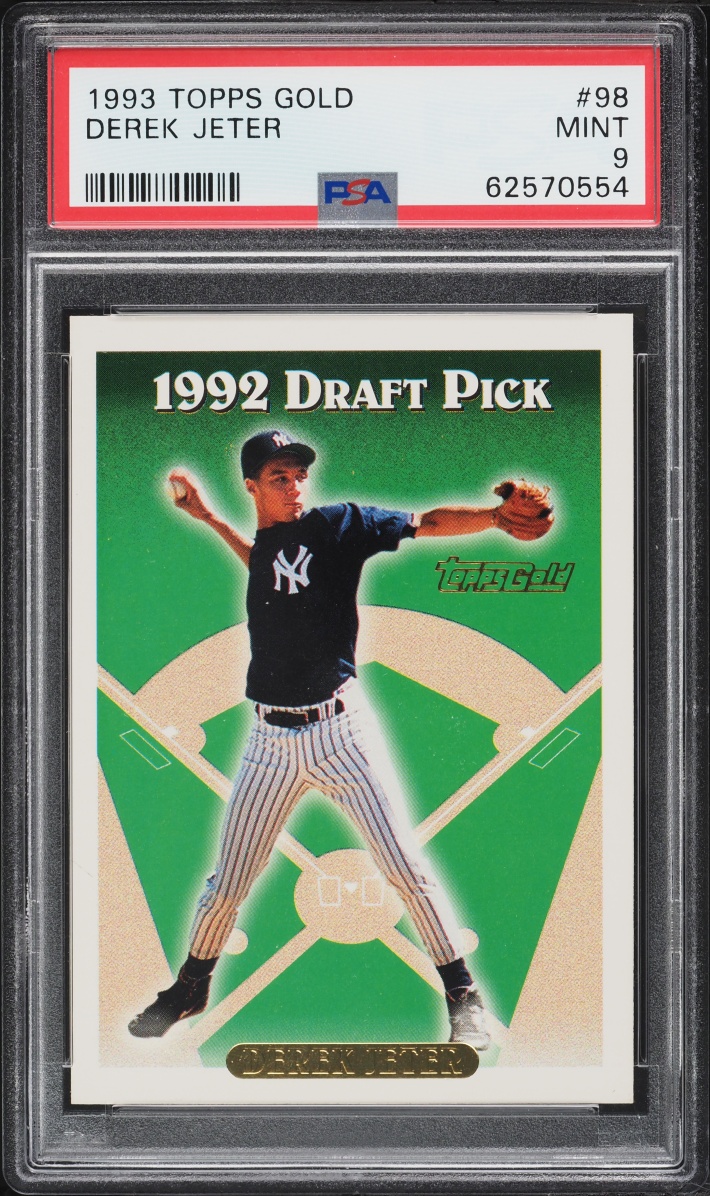 1993 Topps Gold Derek Jeter ROOKIE #98 PSA 9 MINT