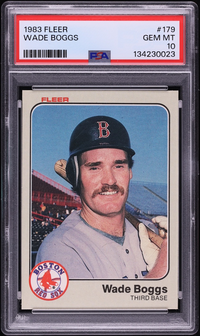 1983 Fleer Wade Boggs ROOKIE #179 PSA 10 GEM MINT