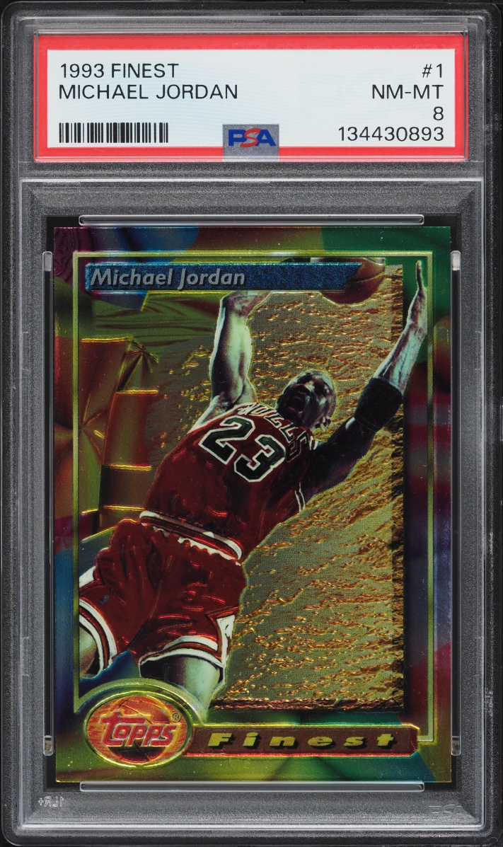 1993 Finest Basketball Michael Jordan #1 PSA 8 NM-MT