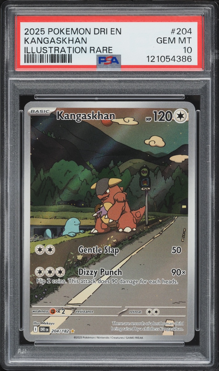 2025 Pokemon Scarlet & Violet Destined Rivals IR Kangaskhan #204 PSA 10 GEM MINT