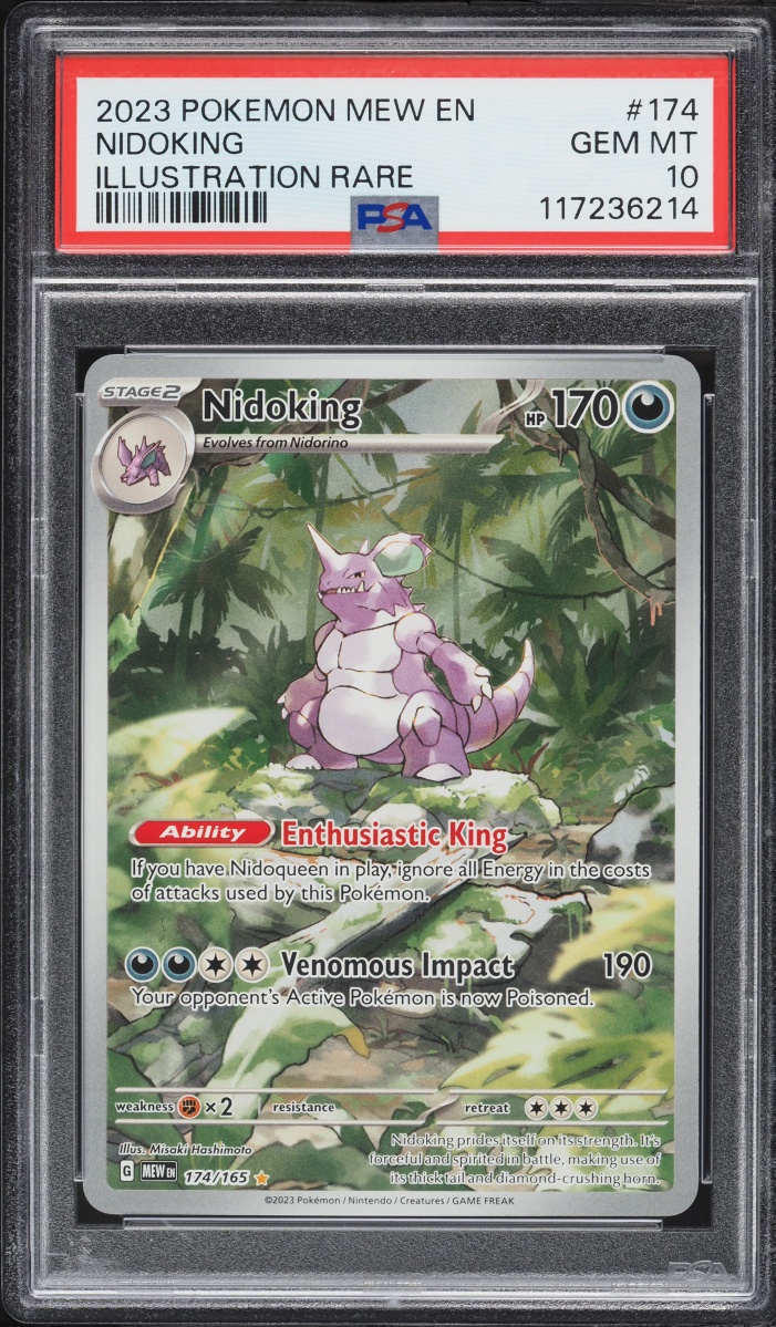 2023 Pokemon Scarlet & Violet 151 IR Nidoking #174 PSA 10 GEM MINT