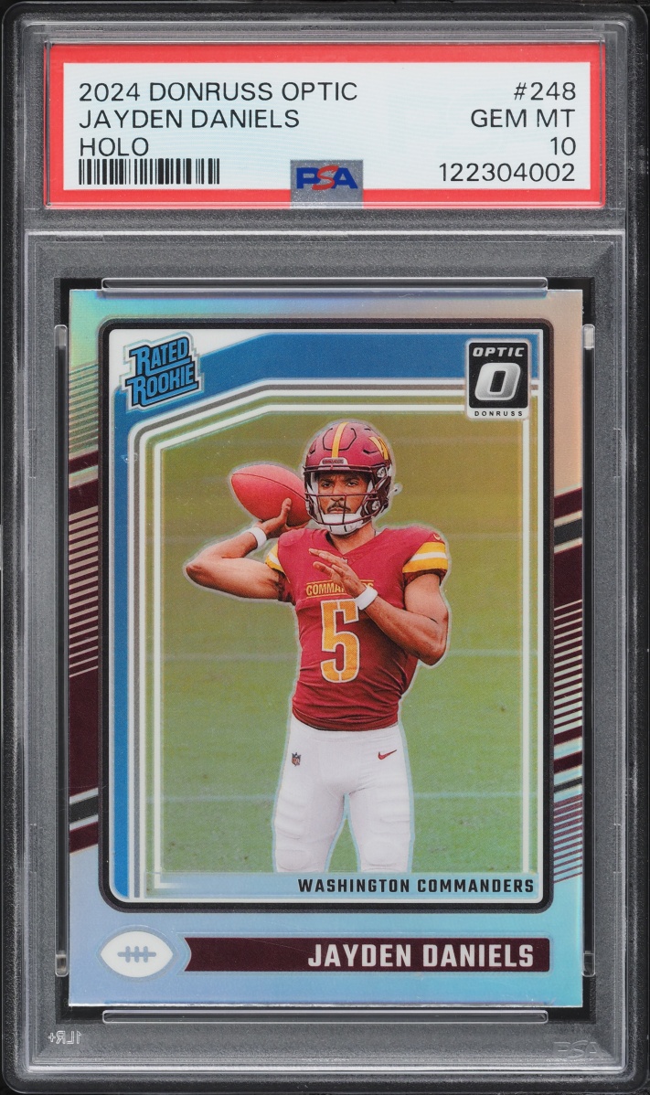 2024 Donruss Optic Holo Jayden Daniels ROOKIE #248 PSA 10 GEM MINT
