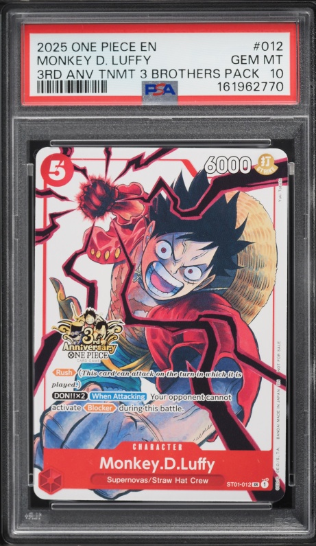 2025 One Piece Japanese Promo Standard Battle Winner Monkey D