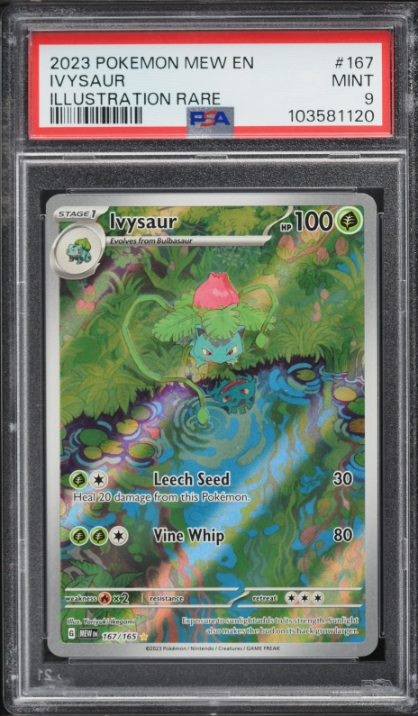 2023 Pokemon Scarlet & Violet 151 IR Ivysaur #167 PSA 9 MINT