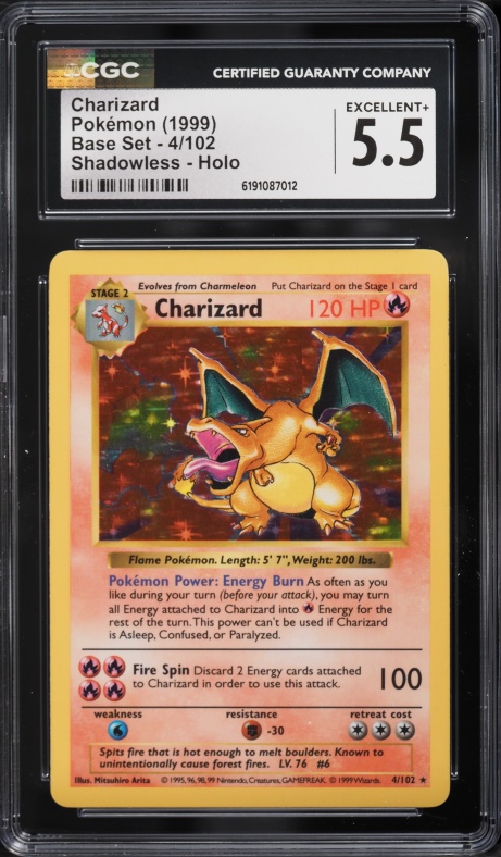 how much is a holographic charizard pokemon card worth - 4/102 style setup or your main portfolio 1999 Pokemon German Base Set