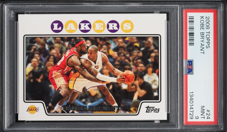 2008 Topps Chrome Gold Refractor Kobe Bryant w/ LeBron James /50