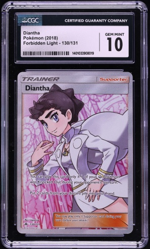 2018 Pokemon Sun & Moon Forbidden Light Full Art Diantha #130 CGC 10 GEM MINT