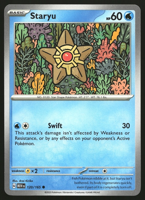 2023 Pokemon Scarlet & Violet 151 Staryu #120
