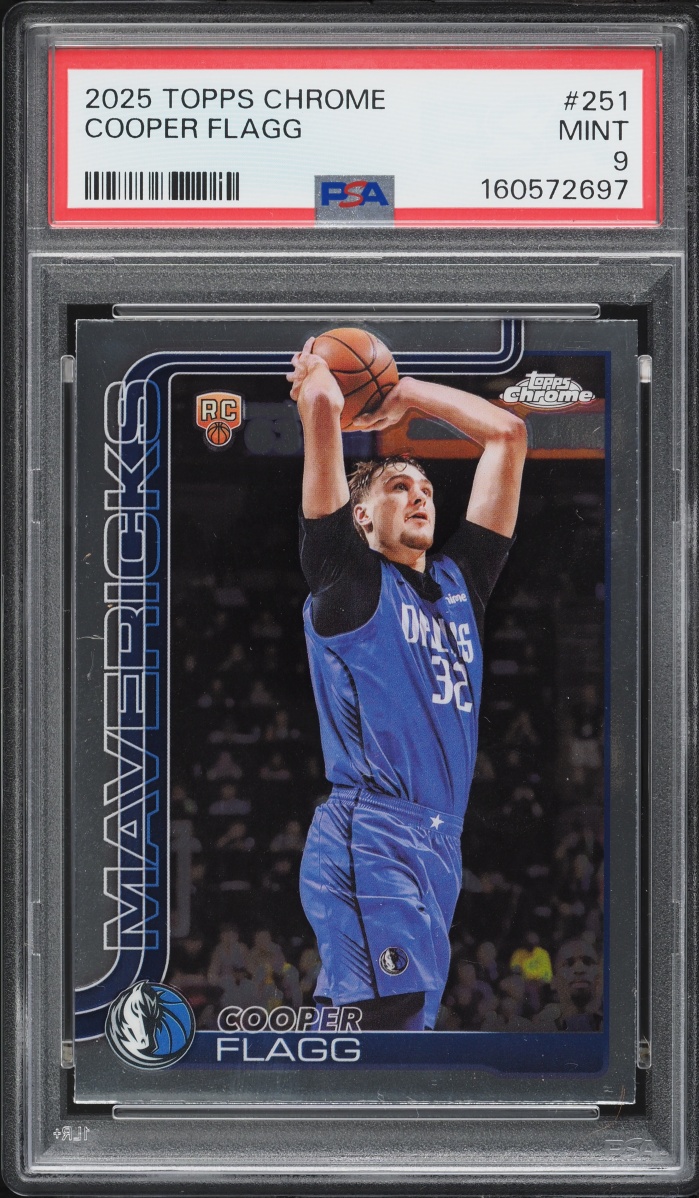 2025 Topps Chrome Cooper Flagg ROOKIE #251 PSA 9 MINT
