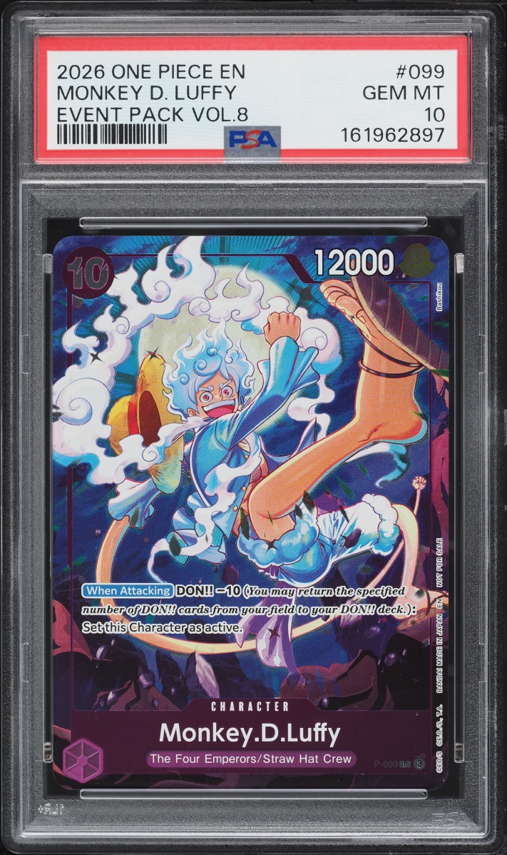 2026 One Piece Promo Event Pack Vol.8 Monkey D. Luffy #P-099 PSA 10 GEM MINT