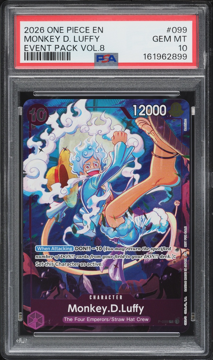 2026 One Piece Promo Event Pack Vol.8 Monkey D. Luffy #P-099 PSA 10 GEM MINT