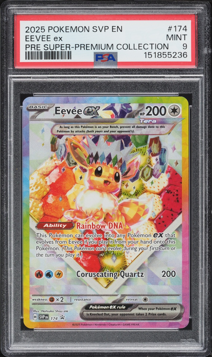 2025 Pokemon SV Promo Prismatic Evolutions Super Premium Eevee Ex #174 PSA 9 MINT