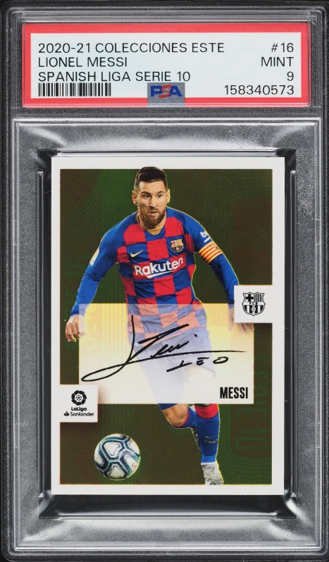 2020 Panini Colecciones Este La Liga Lionel Messi #16 PSA 10 GEM