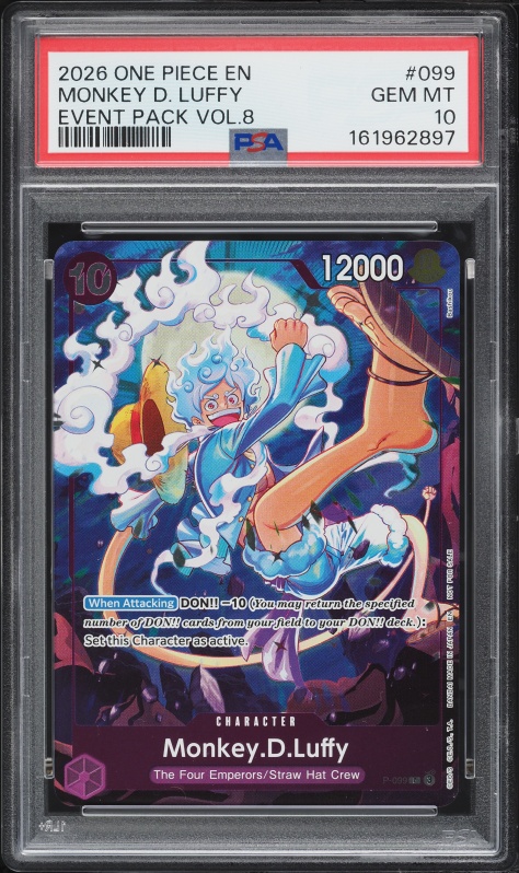 2026 One Piece Promo Event Pack Vol.8 Monkey D. Luffy #P-099 PSA