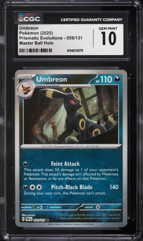 2023 Pokemon Japanese SV Promo Yu Nagaba X PCG Umbreon #67 PSA 9