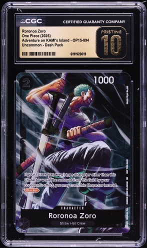 2026 One Piece Adventure On KAMI's Island SR Roronoa Zoro #OP15