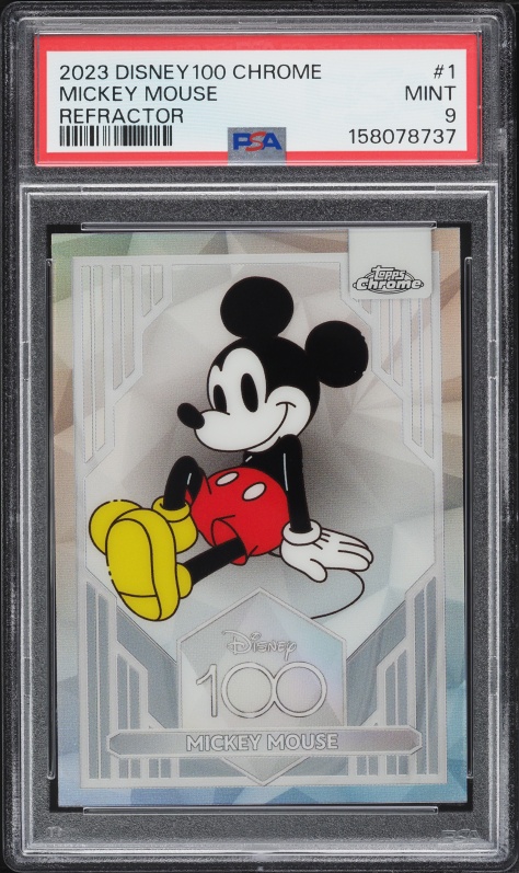 2023 Topps Chrome Disney 100-Year Diamond Refractor Mickey Mouse