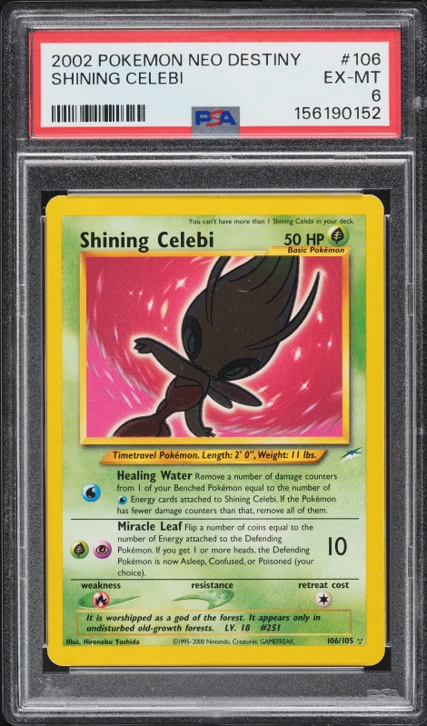shining celebi pokemon card value Colorless Leaf Step (40) Weakness Fire 2 Resistance None None Retreat Cost Is this Shining Celebi real